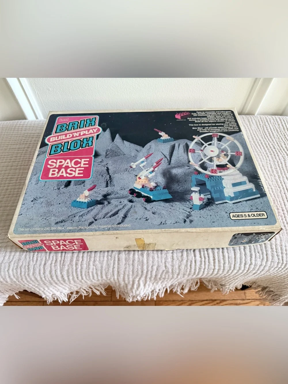 Vintage Sears Brix Blox Space Base Building Set 49-16011 Over 520 Pcs, Huge